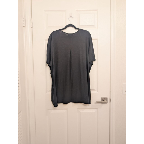 Women's J.Jill Black Short Sleeve Tee Plus Size 4X basic wardrobe staple - Picture 6 of 6